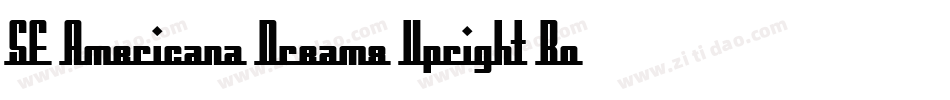 SF Americana Dreams Upright Bold字体转换